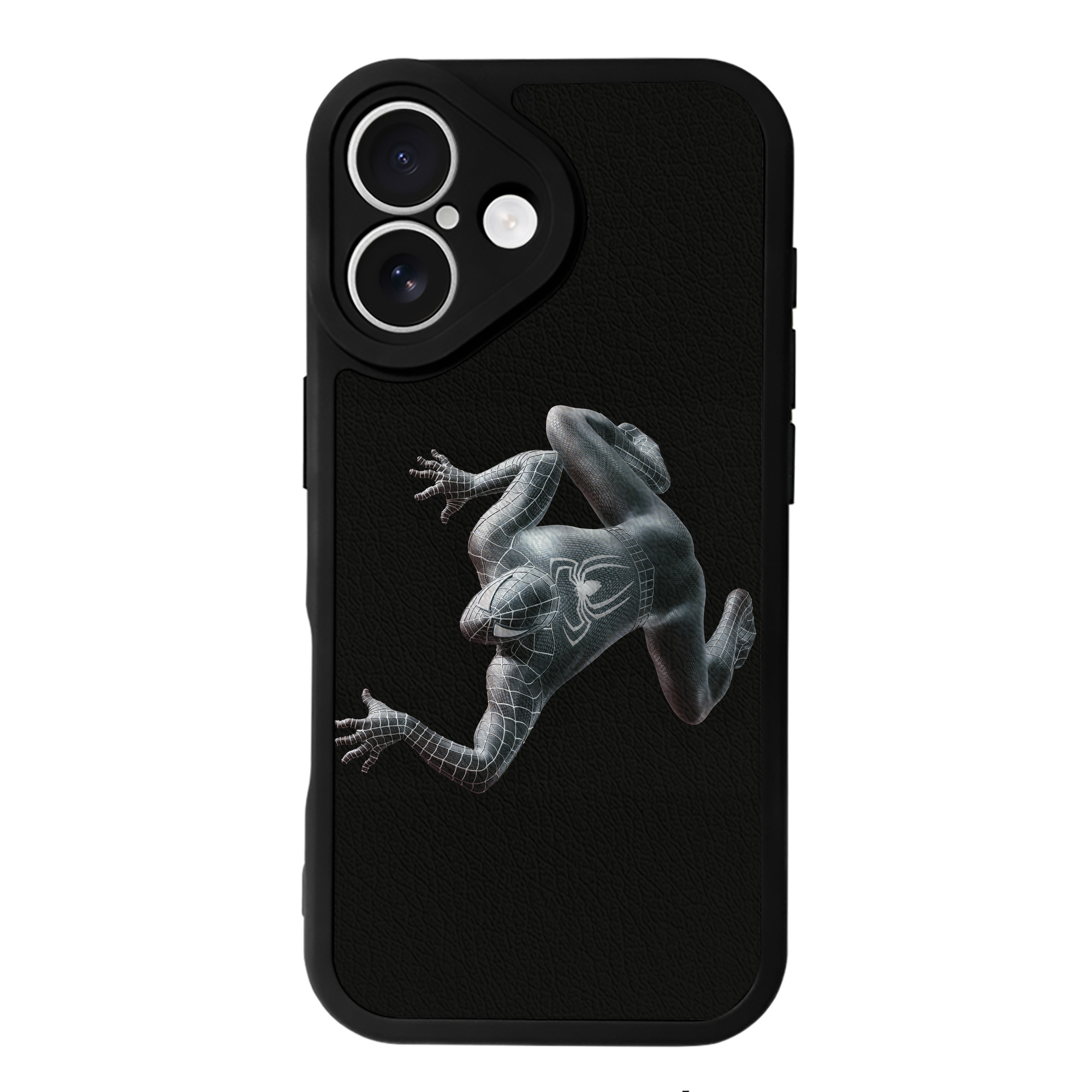（画像用） Spider Man スパイダーマン 【iPhone 16シリーズ対応】シリコンスマホケース（レザー調） 材質：シリコン